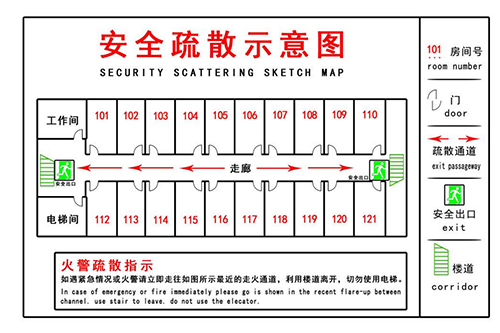 消防疏散图